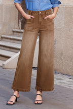 Bluing Mimimalist Patch Pocket Womens Shift Jeans