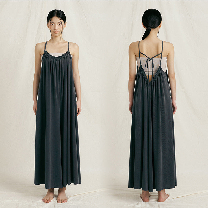 Spring New Arrival Adjustable Strap Bodysuit Yoga Wear Breathable Pilates Loose Comfortable Training Bodysuit