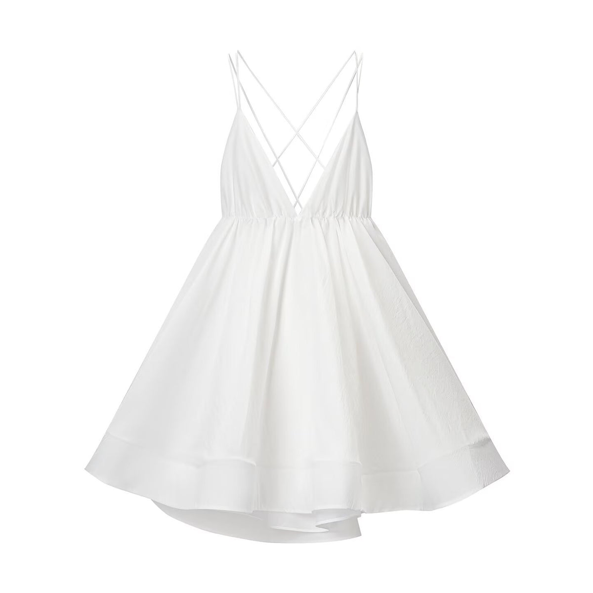 Vacation style spicy girl V-neck camisole backless dress