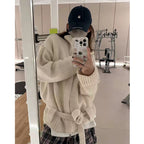 Stand up collar long sleeved sweater