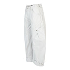Vintage Distressed Design Oversized Knife-Style Casual Pants