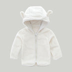Baby Girl Plush Coat Autumn Winter Princess Style Fleece Jacket Knit Sweater Outerwear