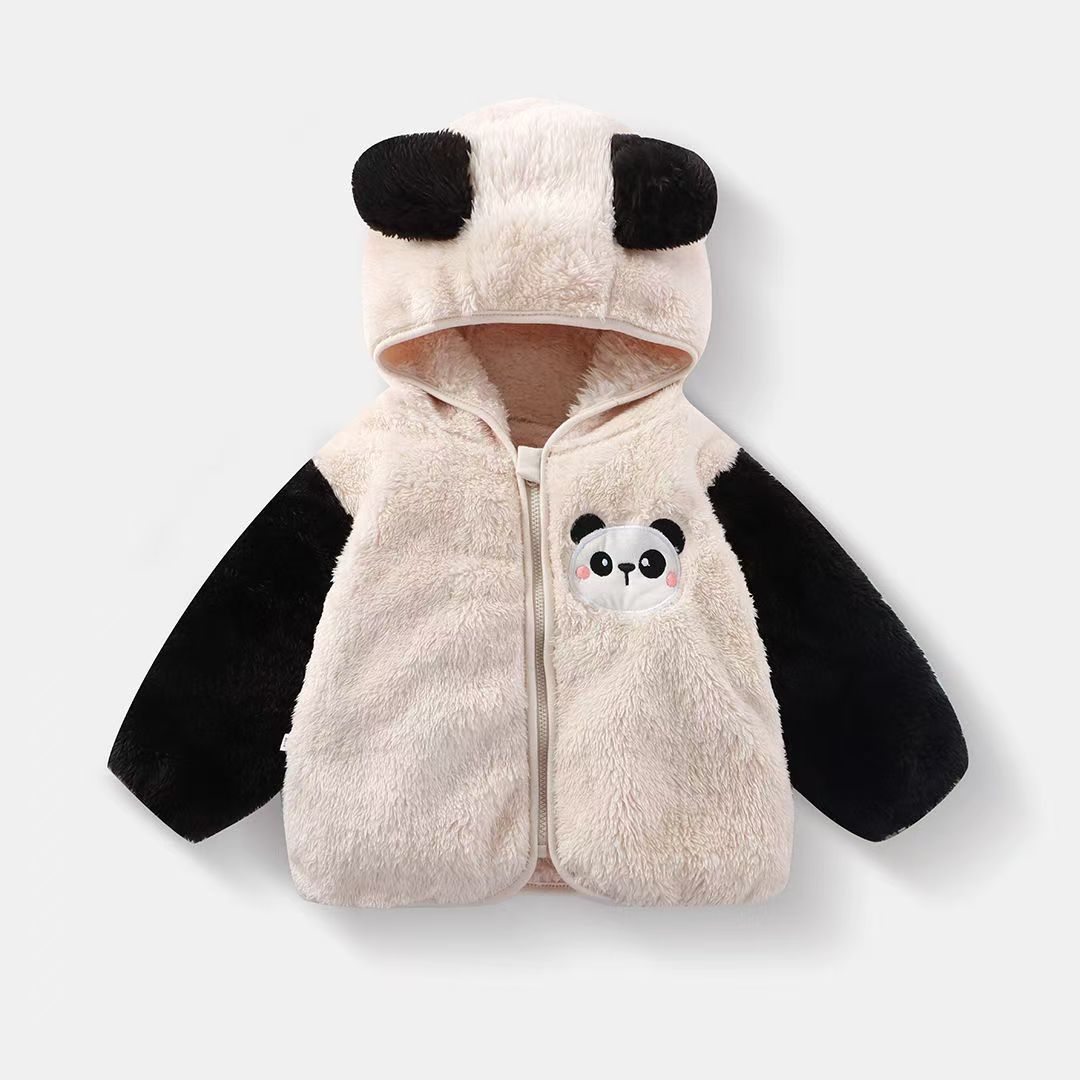 Baby Girl Plush Coat Autumn Winter Princess Style Fleece Jacket Knit Sweater Outerwear