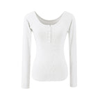 Henley Long Sleeve Slim Fit T-Shirt