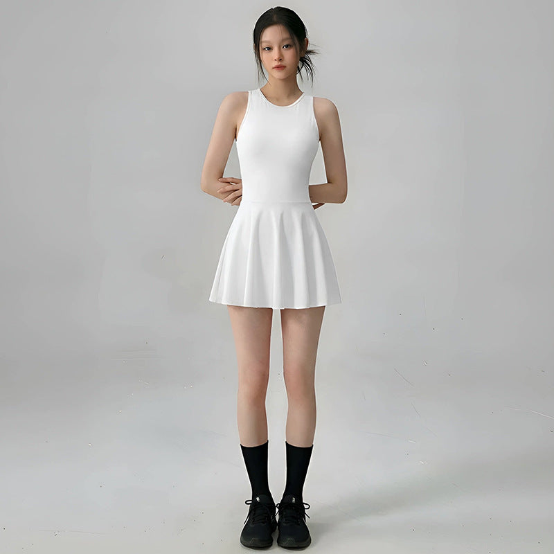 Professional Simple Sport Skirt High Elasticity Shaping Slim Fit Sport Shorts Tennis Skirt Girl Style
