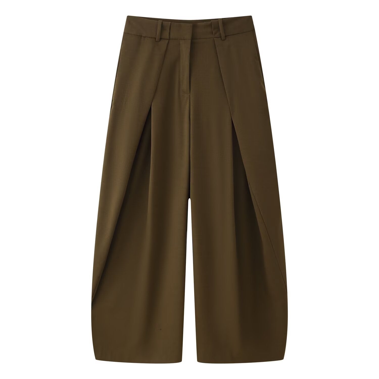 Street loose pleated pants women's clothing