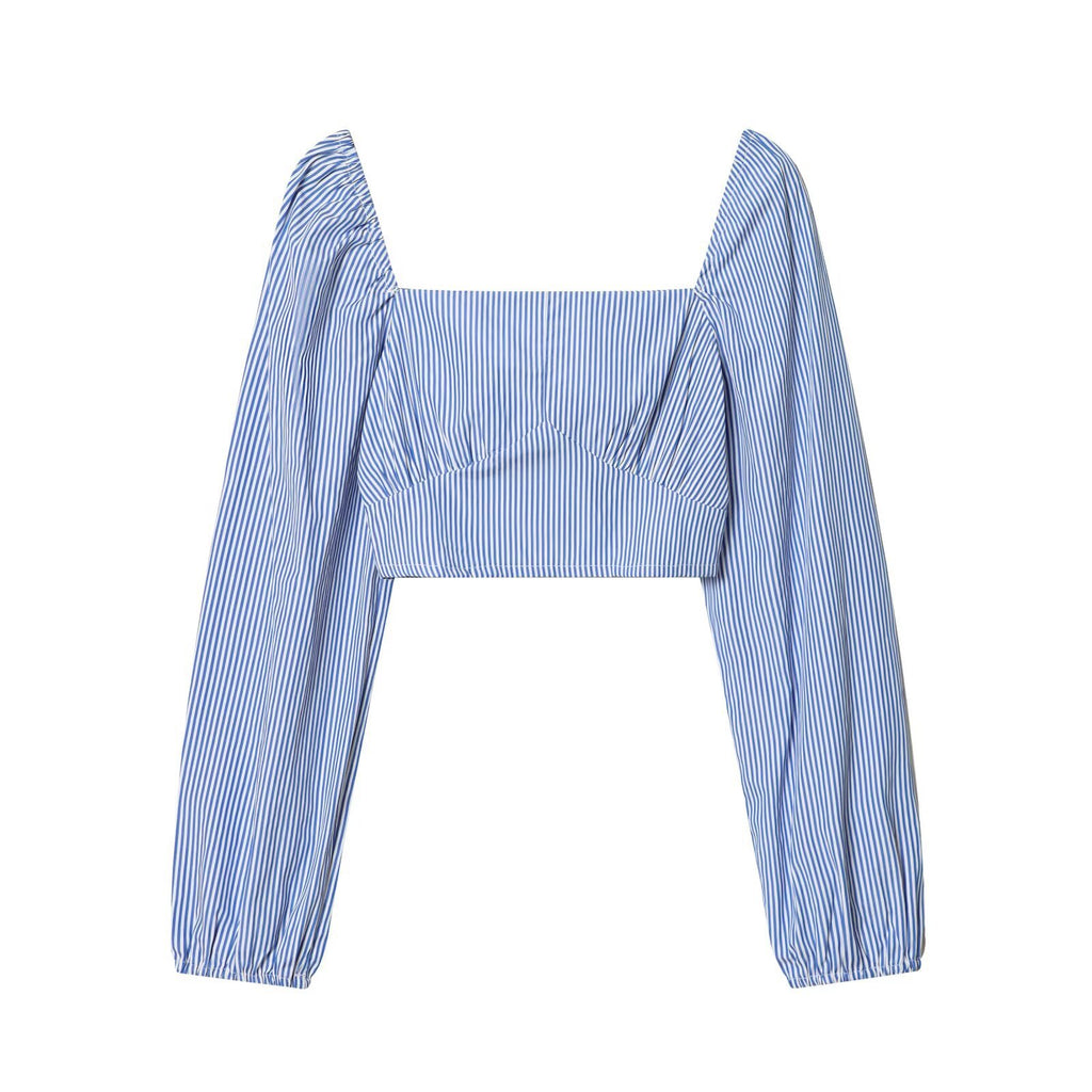 Style New Women's Fashionable Stripe Short Top