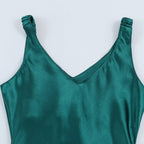 Style New Women's Elegant Classic Versatile Fitted Satin Dress