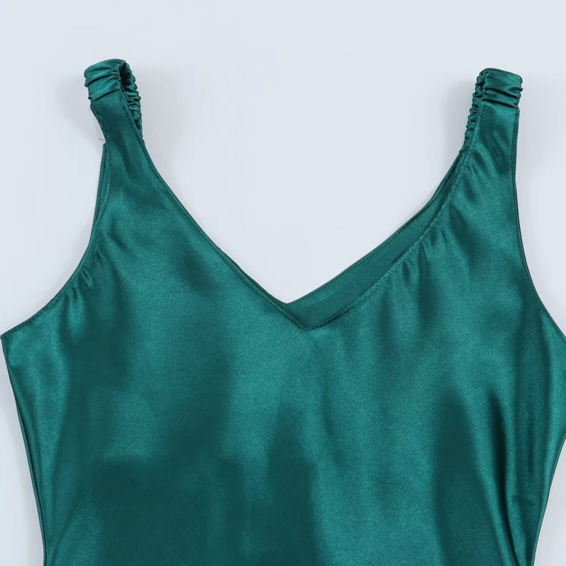 Style New Women's Elegant Classic Versatile Fitted Satin Dress
