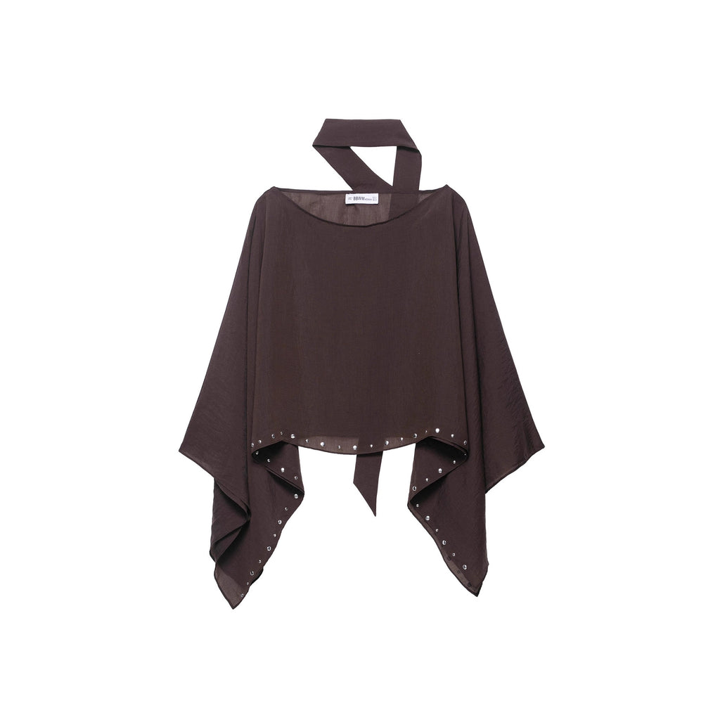 Minimalist Studded Shawl Wrap Scarf
