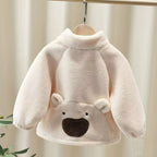 Kids Sherpa Fleece Jacket Thick Warm Outerwear for Boys and Girls