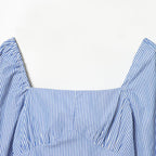 Style New Women's Fashionable Stripe Short Top