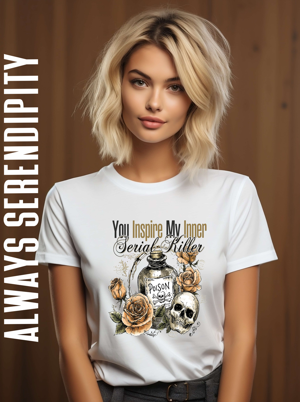 "You Inspire My Inner Serial Killer" Goth Aesthetic Tee