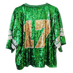 Sequin Lucky Clover Graphic Sport Tee