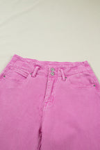 Bonbon 2-Button High Waist Flared Bottom Jeans
