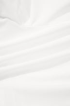 White Solid Color Ribbed Patchwork High Waist Athletic Shorts
