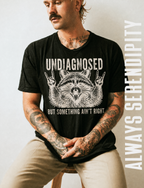 "Undiagnosed" Rocker Raccoon Graphic Tee