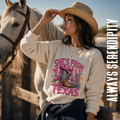 "She's From Texas" Retro Cowgirl Crewneck