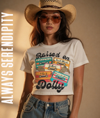 "Raised on Dolly" Retro Cassette Graphic Tee